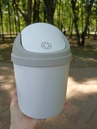 Ведро для мусора настольное MBM HOME BIN-10 1.6L GRAY пластиковое серое фото от покупателей 4