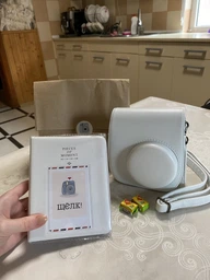Комплект Аксесуарів Instax MINI 11/12 чохол + альбом для Камери Моментальної Друк Fujifilm Instax Mini 12 / Instax Mini 11: чохол, фотоальбом Lilac Purple фото від покупців 7