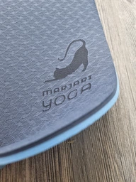 Коврик для йоги Marjari Yoga Basic 183x61x0.6 cм Grey фото от покупателей 3