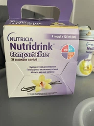 Дитяча суміш Nutricia Nutridrink Compact Fibre Vanilla 4 шт х 125 мл (8716900551680) фото від покупців 6