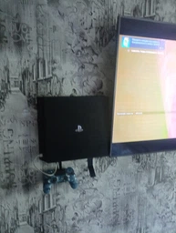 Крепление на стену ViMount PlayStation 4 PS4 PRO + 2шт держателей для геймпадов Dualshock 4 черный фото от покупателей 2