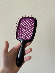 Щетка для волос Janeke Superbrush оранжевая с белым фото от покупателей 13