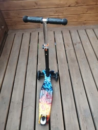 Детский трехколесный самокат Best Scooter MAXI со светящимися колесами 120 мм фото от покупателей 1