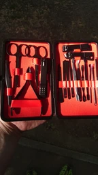 Манікюрний набір чоловічий Makeup Kit 18 предметів в футлярі фото від покупців 12