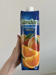 Упаковка сока Sandora Апельсиновый 0.95 л х 10 шт (4823063112840) фото от покупателей 2