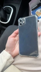 Прозорий ударостійкий силіконовий чохол для iPhone 11 фото от покупателей 4