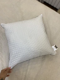Подушка антиаллергенна MirSon Eco Line Silver №142 EcoSilk 60х60 см Середня (2200000393128) фото від покупців 5