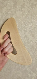 Гуаша массаж для тела большая 10×20 см скребок из натурального дерева, массажер фото от покупателей 4