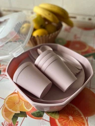 Багаторазовий пластиковий посуд Набір Для Пікніка UCSAN PLASTIK 4 особи 22 предмети блакитний (132022) фото от покупателей 2