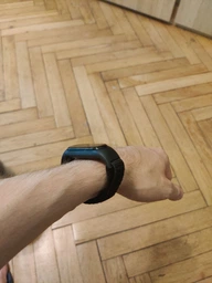 Ремешок нейлоновый MRK для фитнес браслета Xiaomi Mi Band 7/6/5/4/3 Черный+dark blue (mrk6388) фото от покупателей 12