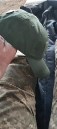 Кепка ЗСУ армійська тактична камуфляж бейсболка олія з липучкою під шеврон шапка 1шт