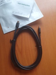 Кабель UGREEN US286 USB-C to USB-C 60W QC4.0 PD3.0 3A 3m Black (60788) фото від покупців 2