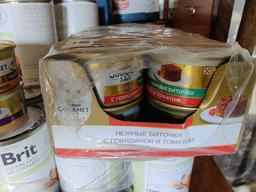 Влажный корм для кошек Gourmet Gold, нежные биточки с говядиной и томатами, 12 шт. по 85 г фото от покупателей 14