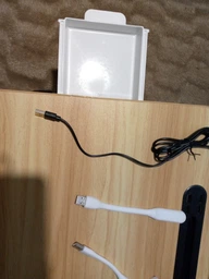 Столик для ноутбука DYXON Transformix 2 USB LED Fan white apple фото от покупателей 2