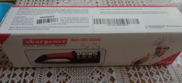 Точилка для ножей ножниц точильный станок 3 в 1 для стальных и керамических ножей Sharpener Black фото от покупателей 3
