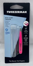Пінцет для брів Tweezerman Mini Slant Neon Pink (7 см) фото від покупців 1