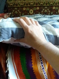 Ватный матрас DOTINEM чохол Тик 90х190 см фото от покупателей 1
