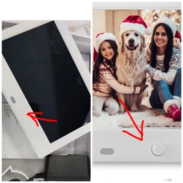 Цифровая фоторамка PROS 7" с IPS дисплеем, белая фото от покупателей 2