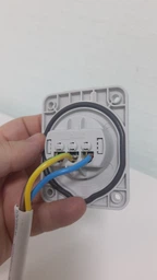 Розетка силовая IDE Schuko 16A 250В 2P+E IP67 Синяя (105)