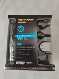 Набор для стрижки волос усов бороды Geemy GM-801 триммер с насадками для носа и ушей 5 в 1