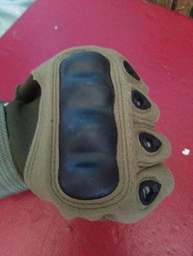 Тактичні рукавички без пальців Тактичні рукавички безпалі Розмір M Зелений (олива)