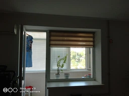 Ролета день-ночь 50 *130 см открытого типа светло-зеленый фото от покупателей 3