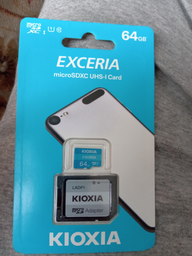Карта памяти KIOXIA microSDHC 64GB Class 10 UHS-I Exceria R100MB/s + SD-адаптер (LMEX1L064GG2) фото от покупателей 15