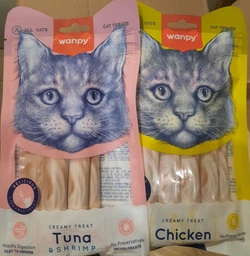 Жидкое лакомство для котов Wanpy Creamy Lickable Treats Tuna & Salmon тунец с лососем (RA-52) фото от покупателей 2