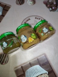 Упаковка фруктового пюре Gerber Яблуко та груша з 6 місяців 130 г х 6 шт (7613287166920) фото від покупців 16