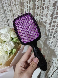 Щетка для волос Janeke Superbrush оранжевая с белым фото от покупателей 10