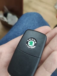 Корпус выкидного ключа Skoda Octavia Fabia Superb Roomster Yeti Galakeys 3 кнопки лезвие HU66 (14-08) фото от покупателей 3