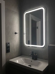 LED-зеркало 60x70см, с механическим включателем, модель Anvi (anvi01)