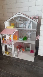 Кукольный домик NestWood Смарт Хаус дом для кукол Лол, мебль 9 ед, розовый (kdl011) фото от покупателей 1