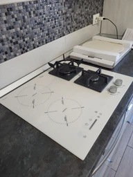 Варочная поверхность комбинированная Luxor Exclusive GI 67 Wh Slider SS + круглая подставка Wok (для газовой части) в подарок, белый фото от покупателей 4