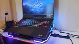 Охолоджувальна підставка для ноутбука Esperanza (EGC107) (Breva) with mobile phone stand Black/RGB