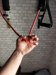 Універсальний набір еспандерів із 5 шт U-Powex (трубчасті гумові джгути для фітнесу + інструкція з вправами) + чохол (01X0403)