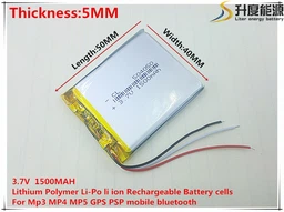 Аккумулятор литий-полимерный Azimuth 3,7V 1500mAh 3pin (59х37х4 мм)