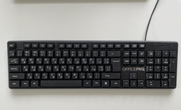 Клавіатура дротова OfficePro SK166 USB Black фото від покупців 4