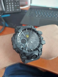 Чоловічий спортивний водостійкий тактичний годинник Sanda Peremoga фото от покупателей 1