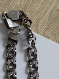 Комплект мужская серебряная цепочка плоский бисмарк и крестик серебро черненая 55 см 003473+1055/24/55 фото от покупателей 1