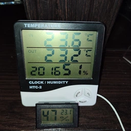 Цифровой гигрометр и термометр с ЖК дисплеем 2в1 -50 ~ 70° C (чёрный) фото от покупателей 4