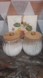 Банка для хранения Ardesto Fresh Vintage стекло, бамбук 650 мл (AR1365BV) фото от покупателей 4