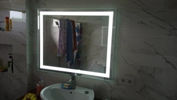 Зеркало с LED подсветкой SR-004 (1000х800мм) фото от покупателей 7