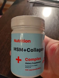 Препарат для суглобів і зв'язок EntherMeal MSM+Collagen Complex, 120 капсул фото від покупців 11