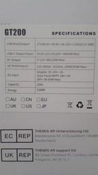 Зарядна станція CTECHi GT200 Pro Portable / 240 Вт / 320 Вт⋅год / LiFePO4 (0628094672585) фото від покупців 4