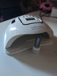 Профессиональная лампа для маникюра Nail Lamp SUN X 12 MAX 150W UV/LED для покрытия ногтей гель лаком, гелем розовая фото от покупателей 3