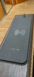 Килимок для миші Canyon CNS-CMPW5 Black з бездротовою зарядкою QI