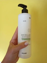 Мицеллярный увлажняющий шампунь Aloe Hillary Aloe Micellar Moisturizing Shampoo 500 мл (2314975534568/ 4823116601321) фото от покупателей 10