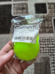 Масажний м'ячик EasyFit каучук 6.5 см помаранчевий фото від покупців 6