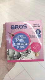 Електрофумігатор Bros із рідиною від комарів для дітей 5904517049376